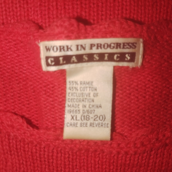 Work In Progress Classics Christmas Sweater XL - Picture 2 of 8